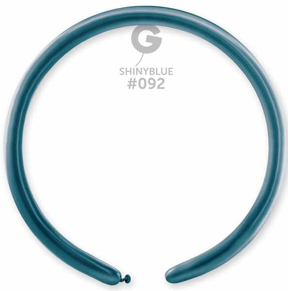 Gemar 260 Shiny Blue #092 Twisting Balloons, 50 Pack