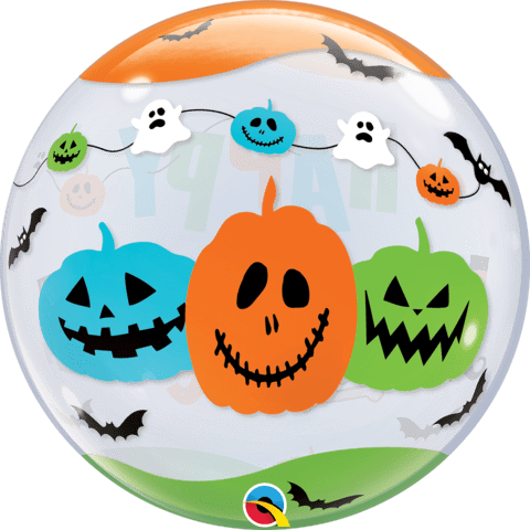 Elegant Halloween Decor Bundle: Spider Webs, Bats, and Fun Font Balloon