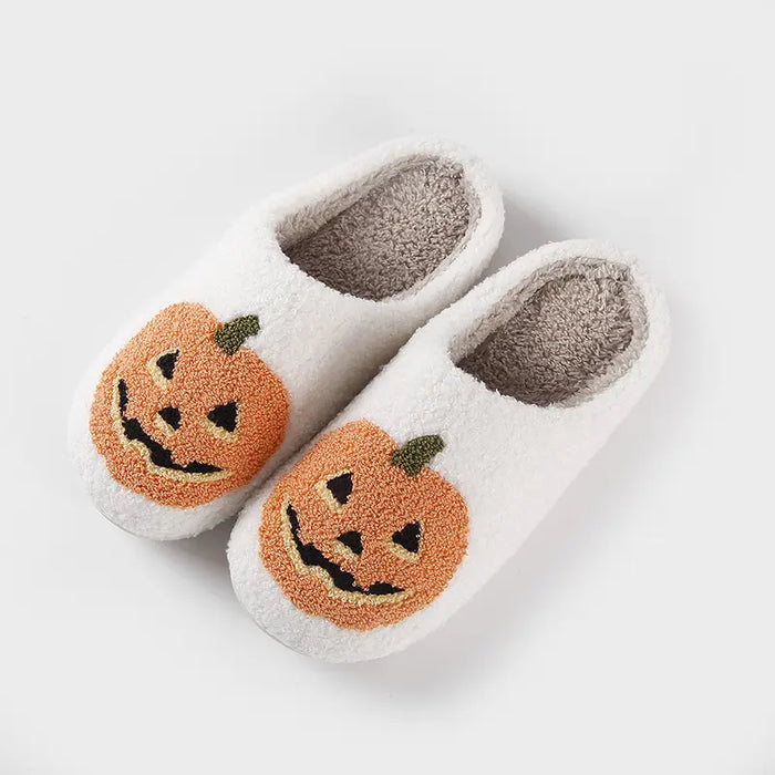 Cozy Halloween and Fall Pumpkin Slippers Perfect for Spooky Season 5 US Women