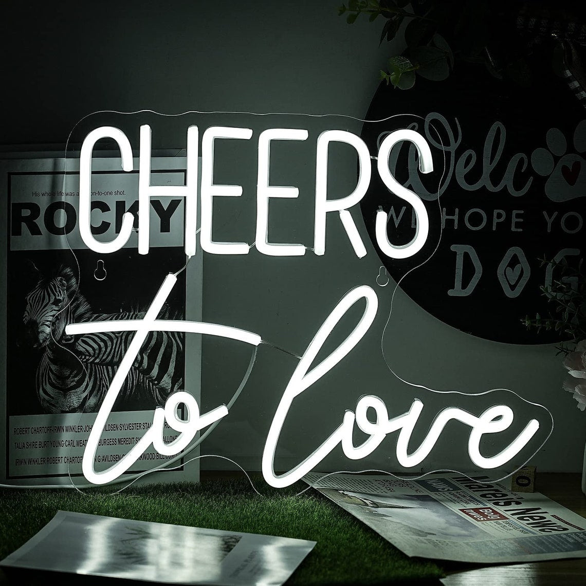 Cheers to Love Neon Sign