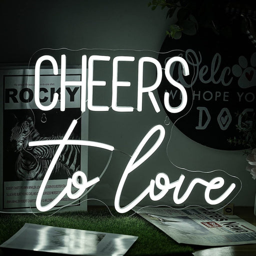 Custom Neon LED Sign - Cheers to Love Neon Sign