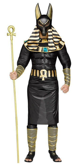 Anubis Egyptian Halloween Costume: One Size Fits 6'/200lbs