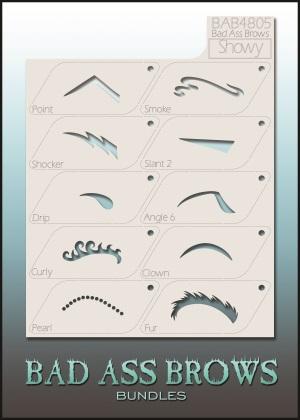 Graftobian Bad Ass Brow Bundles Showy Eyebrow Stencils