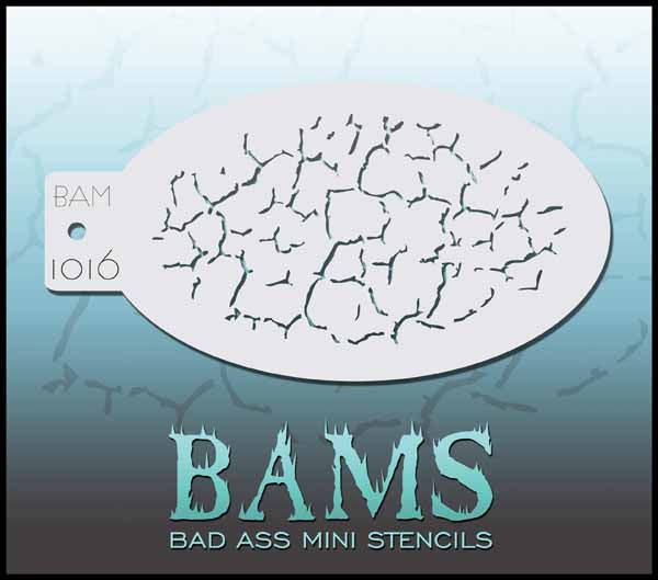 Graftobian Bad Ass Mini Stencil - Cracks