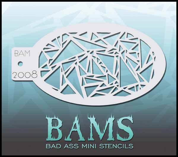 Graftobian Bad Ass Mini Stencil - Shattered