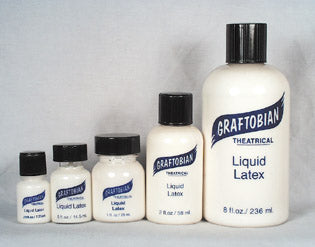 Graftobian Clear Liquid Latex Theatrical Adhesive, 8 oz