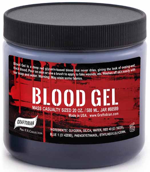 Graftobian Moulage Blood Gel, 11 oz Jar