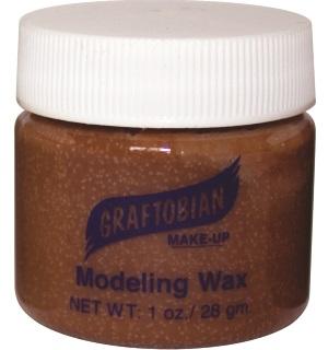 Graftobian Brown Coloured Wax, 1 oz.