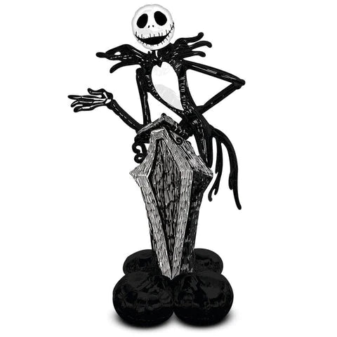 56" Airloonz Consumer Inflatable Jack Skellington Foil Balloon