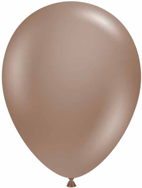 TUFTEX 17-Inch Cocoa Latex Balloons, 50 Count