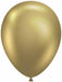 TUFTEX 5" Effects Golden Latex Balloons, 50 Count
