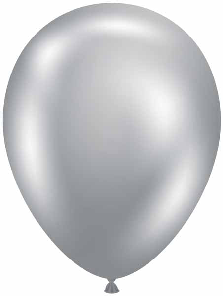 TUFTEX Effects Silvery 11 Inch Latex Balloons, 50 Pack