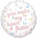 TUFTEX Heart Flutter 18-Inch Foil Balloon
