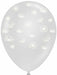 TUFTEX 11-Inch Clear Petals Balloons, 25 Count