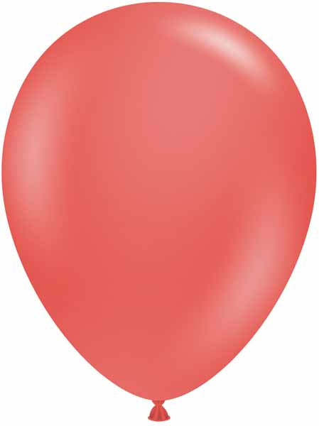 TUF-TEX Aloha Pink Coral 17" Latex Balloons, 50 Count