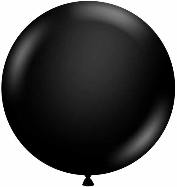 TUFTEX 24-Inch Black Latex Balloons, 25 Pack