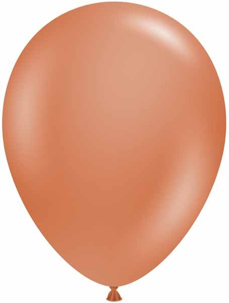 TUFTEX 5-Inch Burnt Orange Latex Balloons, 50 Count