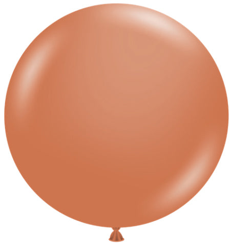 TUFTEX 36-Inch Burnt Orange Latex Balloons, 2-Pack