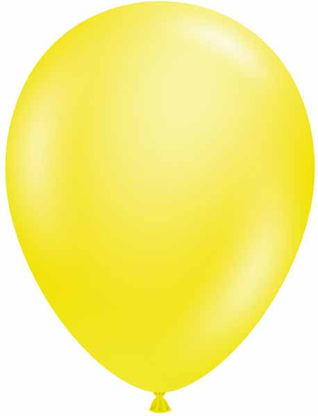 TUFTEX 17-Inch Clear Yellow Latex Balloons, 50 Count