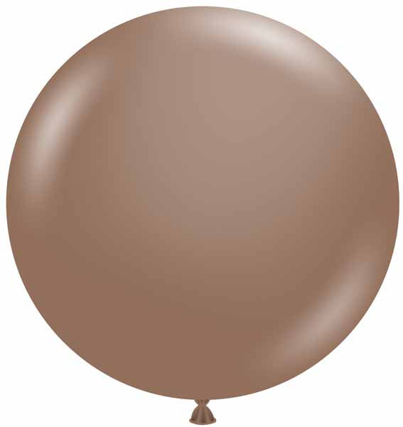 TUFTEX 24-Inch Cocoa Latex Balloons, 25 Count