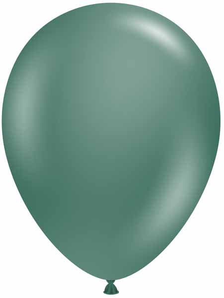 TUFTEX 17-Inch Evergreen Latex Balloons, 50 Count