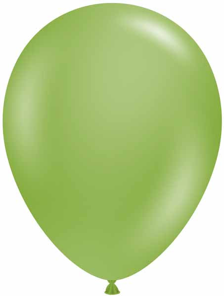 TUFTEX 11 Inch Fiona Green Latex Balloons, 100 Count