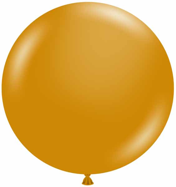 TUFTEX 24-Inch Metallic Gold Latex Balloons, 25 Count