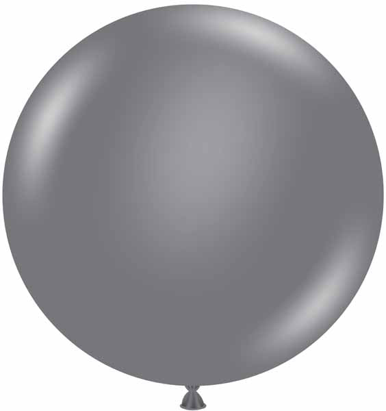 TUFTEX 36-Inch Gray Smoke Latex Balloons, 2-Pack