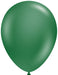 TUFTEX 11" Metallic Forest Green Latex Balloons, 100 Count