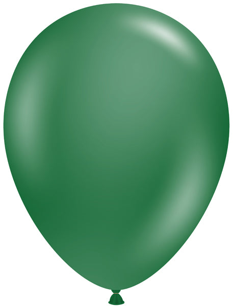 TUFTEX 5-Inch Metallic Forest Green Latex Balloons, 50 Count