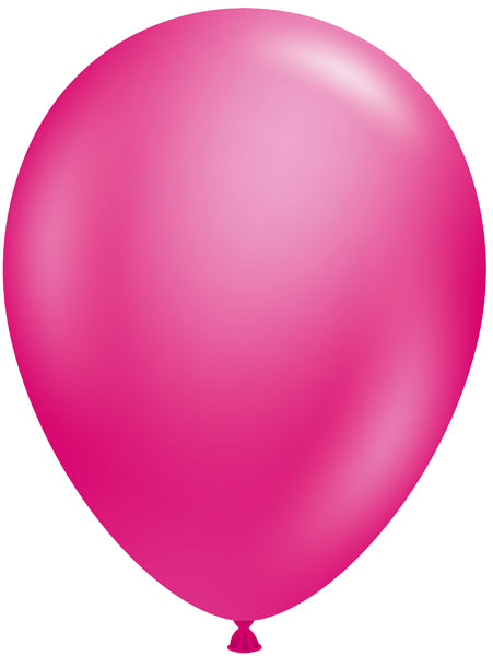 TUFTEX 5-Inch Metallic Fuchsia Latex Balloons, 50 Count