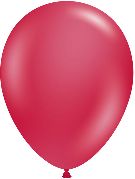 TUFTEX 11" Metallic Starfire Red Latex Balloons, 100 Count