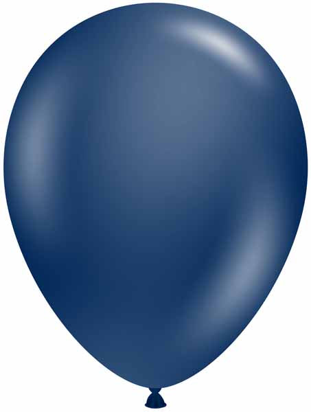 TUFTEX 5-Inch Metallic Midnight Blue Latex Balloons, 50 Count