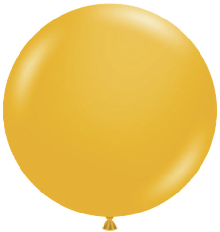 TUFTEX 24-Inch Mustard Latex Balloons, 25 Count