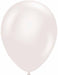 TUFTEX Pearl White Sugar 11-Inch Latex Balloons, 12 Count