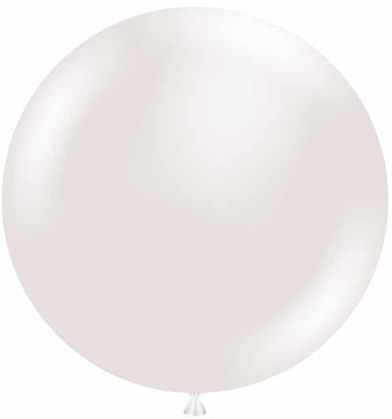 TUFTEX 24-Inch Pearl White Sugar Latex Balloons, 25 Count