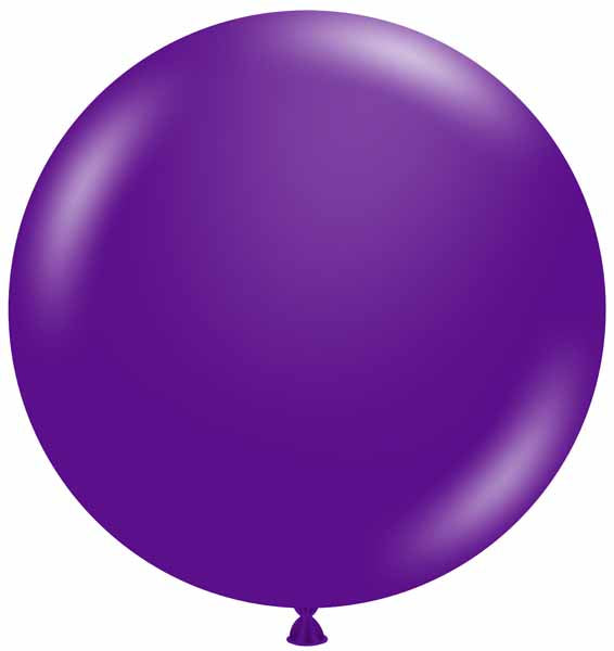 TUFTEX 24-Inch Plum Purple Latex Balloons, 25 Count