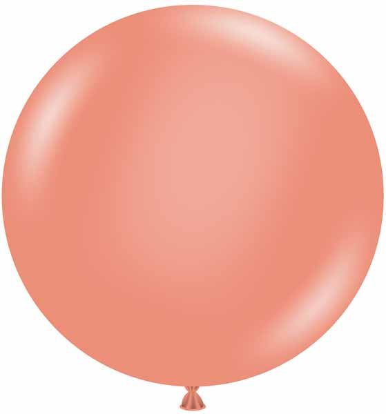 TUFTEX 24-Inch Metallic Rose Gold Latex Balloons, 25 Count