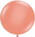TUFTEX 24-Inch Metallic Rose Gold Latex Balloons, 25 Count