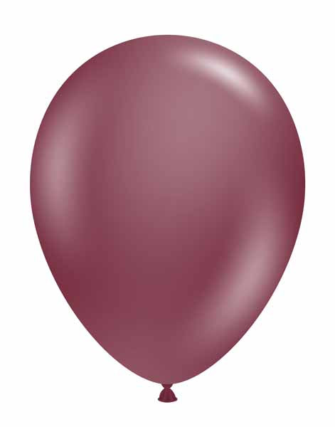 TUFTEX 17-Inch Samba Burgundy Latex Balloons, 50 Count