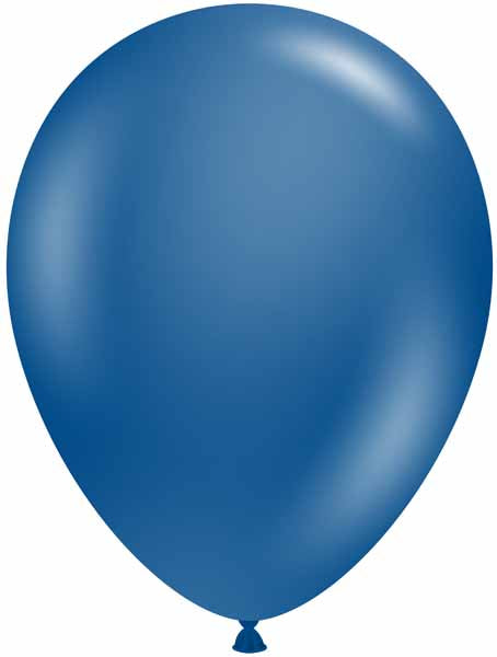 TUFTEX 17-Inch Crystal Sapphire Blue Latex Balloons, 50 Count