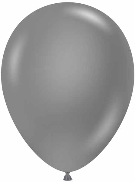 TUFTEX 11 Inch Metallic Silver Latex Balloons, 12 Pack