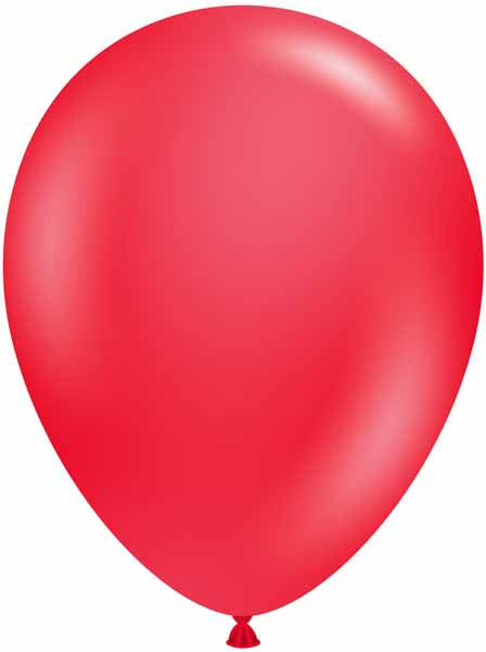 TUFTEX 17-Inch Standard Red Latex Balloons, 50 Count