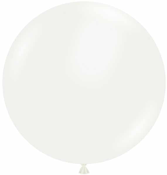 TUFTEX 24-Inch Standard White Latex Balloons, 25 Count