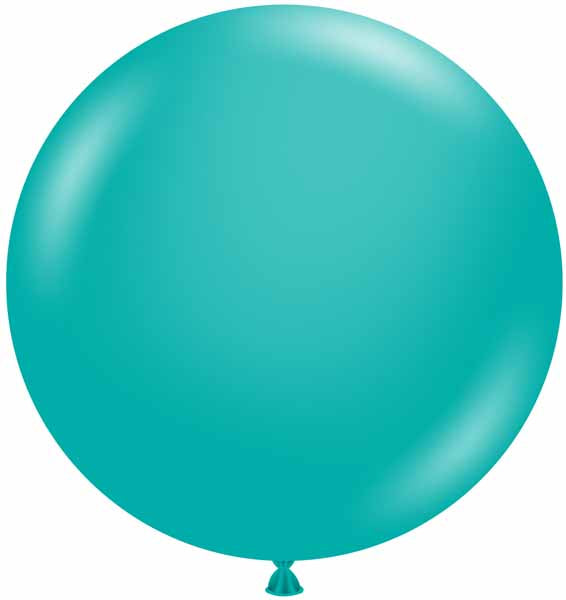 TUFTEX 24 Inch Teal Latex Balloons, 25 Pack
