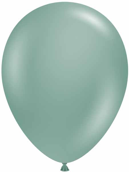 TUFTEX 11-Inch Willow Green Latex Balloons, 12 Count