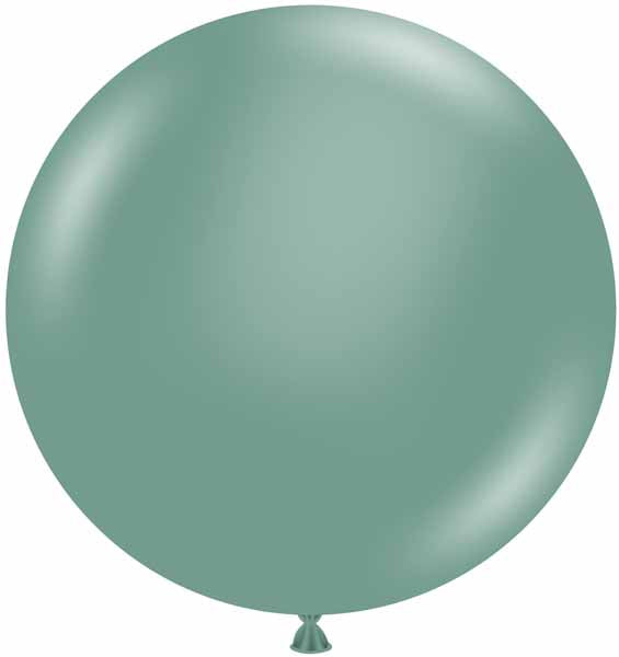 TUFTEX 24 Inch Willow Green Latex Balloons, 25 Count