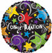 Congratulations Black 4" Round Foil Balloon