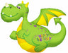 Birthday Dragon 36-Inch Shaped Foil Balloon