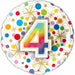 NUMBER BALLOONS "4" 18" 1/PKG